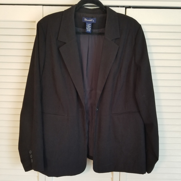Denim & Co black blazer size XL - Picture 5 of 6